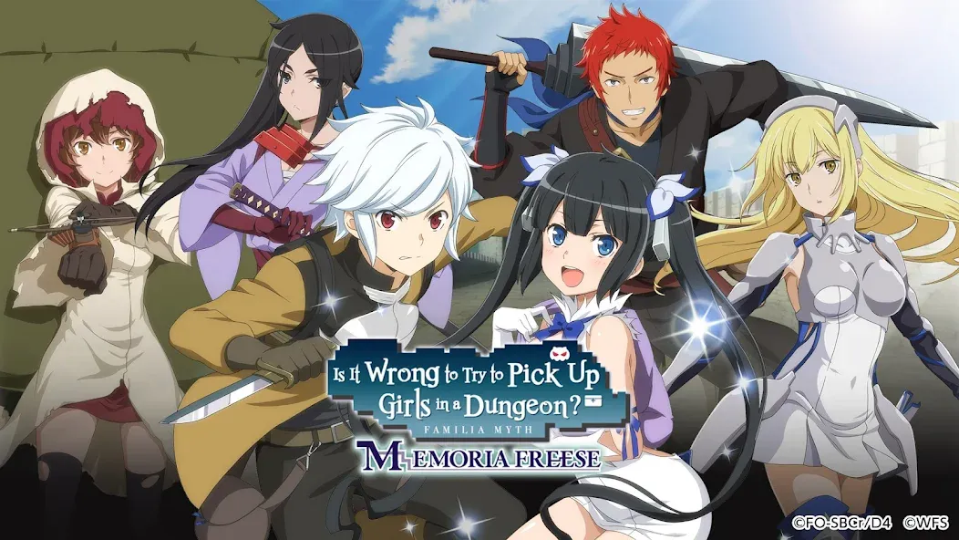 DanMachi - MEMORIA FREESE [MOD: безлимитные деньги и премиум-валюта] (Бесплатно / APK) — скриншот 1
