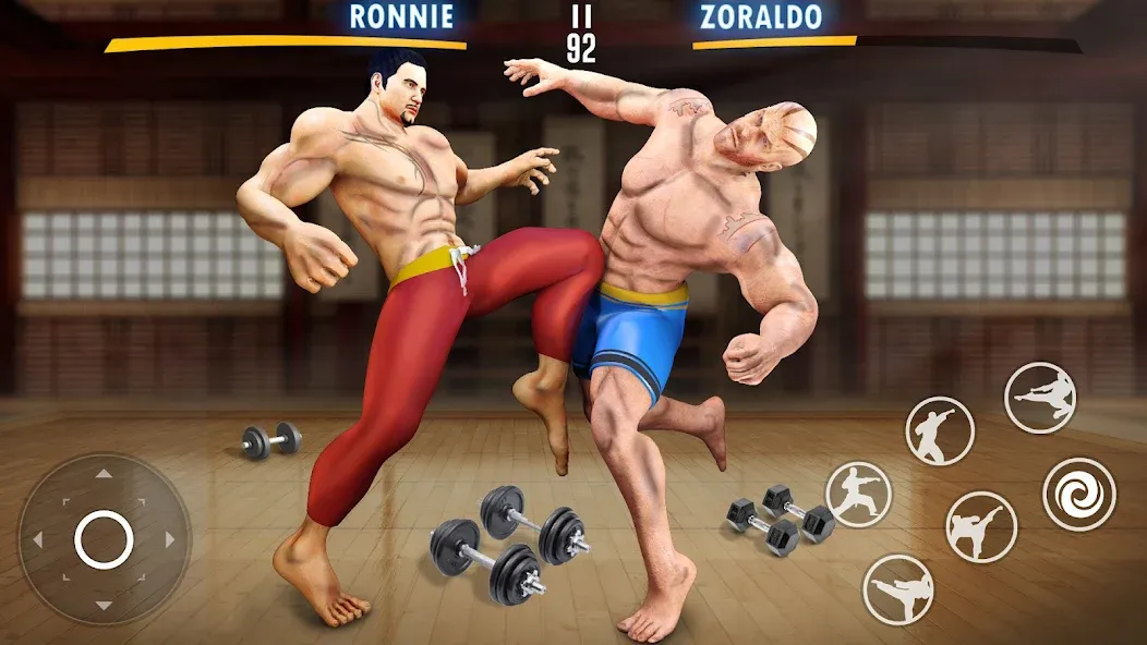 Скачать Kung Fu Heros: Fighting Game [MOD: безлимитные монеты и усиленные герои] — скриншот 3