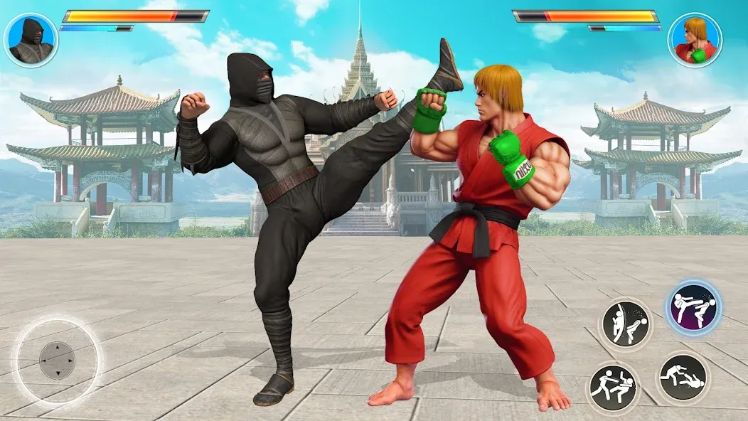 Скачать Kung Fu Heros: Fighting Game [MOD: безлимитные монеты и усиленные герои] — скриншот 4