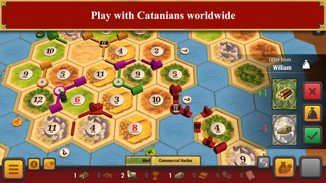 Catan Universe [MOD: безлимитные ресурсы и разблокированы карты] на Андроид — скриншот 4