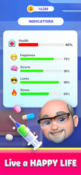 Скачать взлом Story Life Simulator: Idle Sim [MOD: безлимитные деньги и всё открыто] — скриншот 4