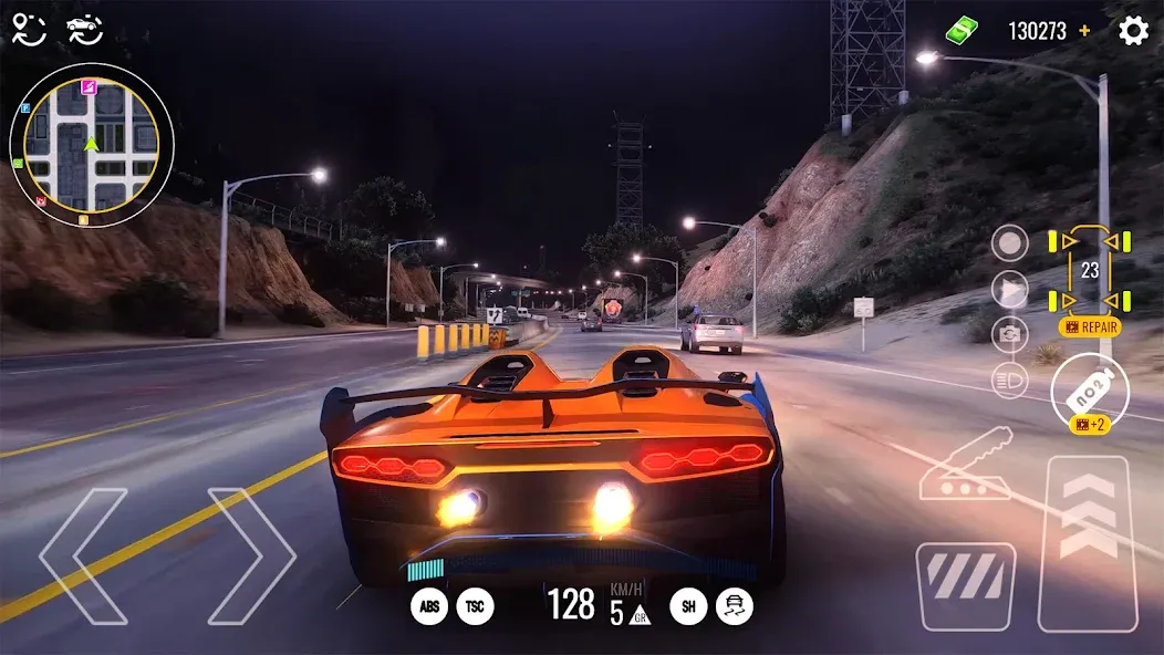 Driving Real Race City 3D [MOD: безлимитные деньги и топливо] (Бесплатно / APK) — скриншот 1