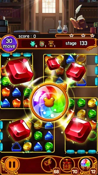 Скачать взлом Jewel Magic Castle [MOD: безлимитные монеты и жизни] — скриншот 1