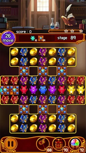 Скачать взлом Jewel Magic Castle [MOD: безлимитные монеты и жизни] — скриншот 2