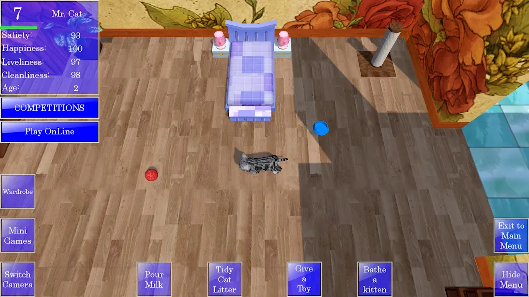 Скачать Cute Pocket Cat 3D [MOD: много монет и все коты открыты] — скриншот 1