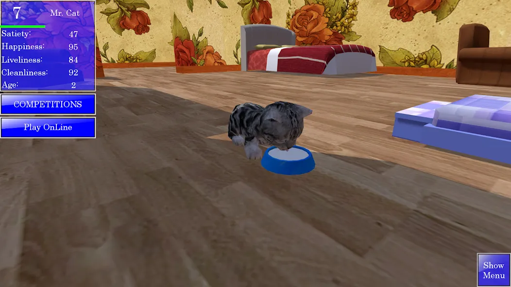 Скачать Cute Pocket Cat 3D [MOD: много монет и все коты открыты] — скриншот 4