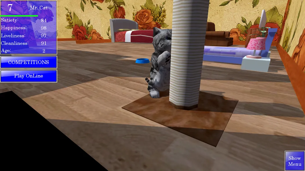 Скачать Cute Pocket Cat 3D [MOD: много монет и все коты открыты] — скриншот 5