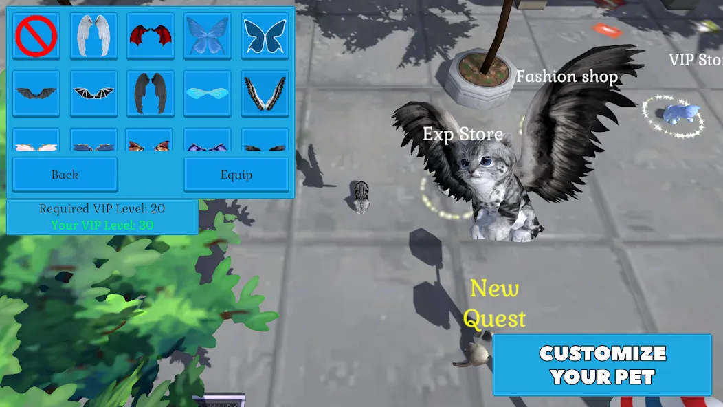 Cute Pocket Cat And Puppy 3D [MOD: безлимитные монеты и открыты все питомцы] последняя версия — скриншот 2