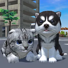 Cute Pocket Cat And Puppy 3D [MOD: безлимитные монеты и открыты все питомцы] последняя версия