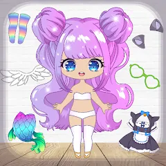 Взломанная Chibi Dress Up Games for Girls [MOD: разблокированы все наряды и аксессуары] на Андроид