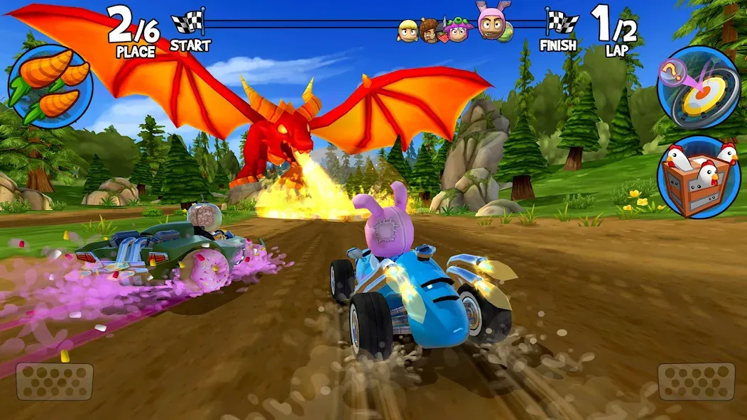 Скачать Beach Buggy Racing 2 [MOD: безлимитные деньги и все машины] на телефон — скриншот 5
