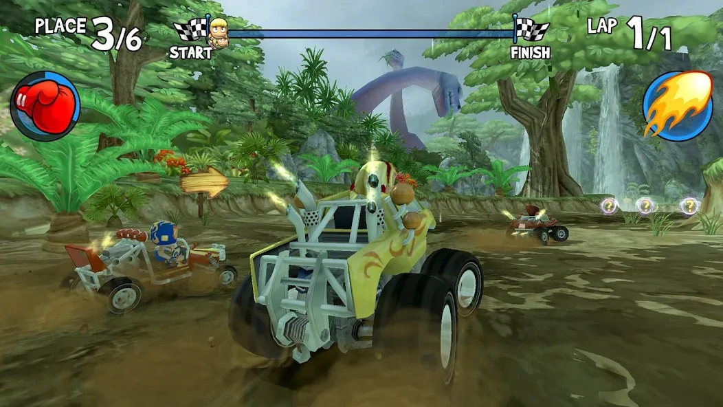 Скачать Beach Buggy Racing [MOD: безлимитные деньги и открыты все машины] — скриншот 2