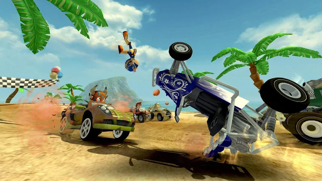 Скачать Beach Buggy Racing [MOD: безлимитные деньги и открыты все машины] — скриншот 4