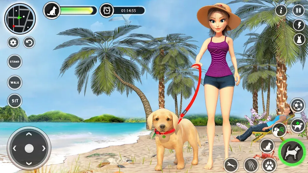 Скачать Dog Simulator Pet Dog Games 3D [MOD: безлимитные деньги и питомцы] — скриншот 1