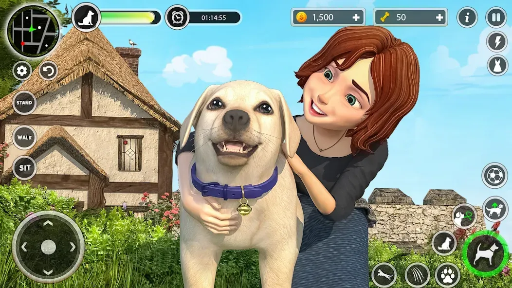 Скачать Dog Simulator Pet Dog Games 3D [MOD: безлимитные деньги и питомцы] — скриншот 3