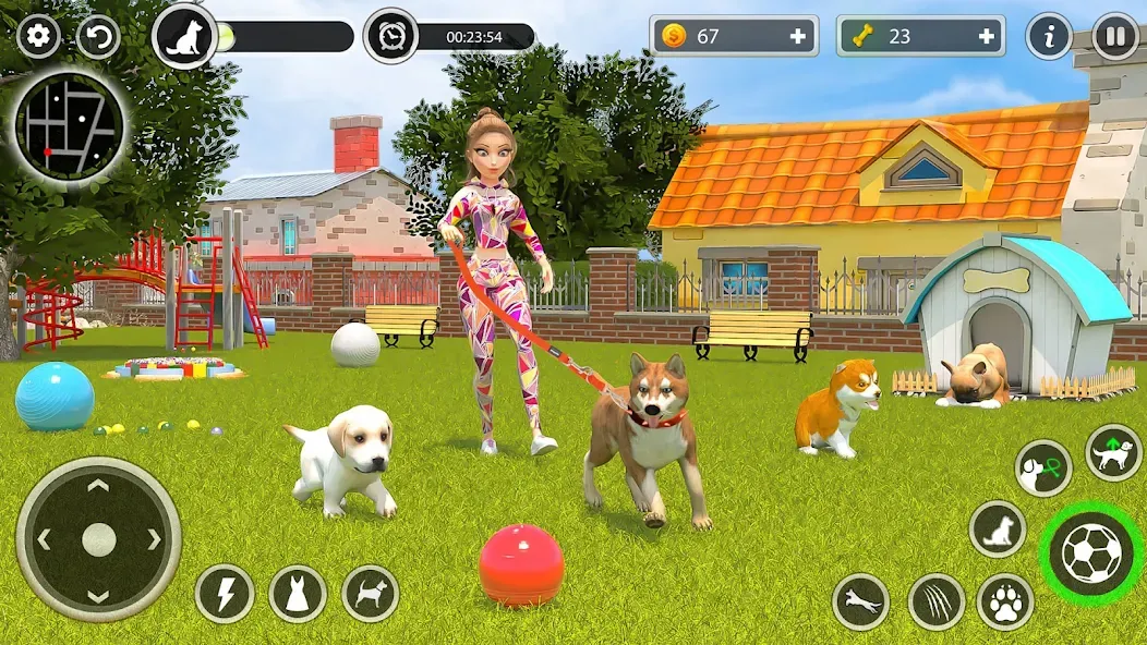 Скачать Dog Simulator Pet Dog Games 3D [MOD: безлимитные деньги и питомцы] — скриншот 5