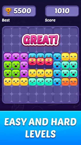 Block Puzzle Game [MOD: без рекламы и бесконечные подсказки] на Андроид — скриншот 5