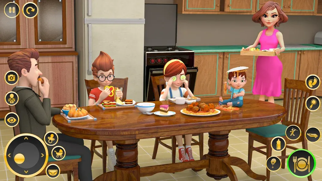 Скачать The Mother Sim Life Mom Games [MOD: безлимитные деньги и все уровни открыты] на телефон — скриншот 3