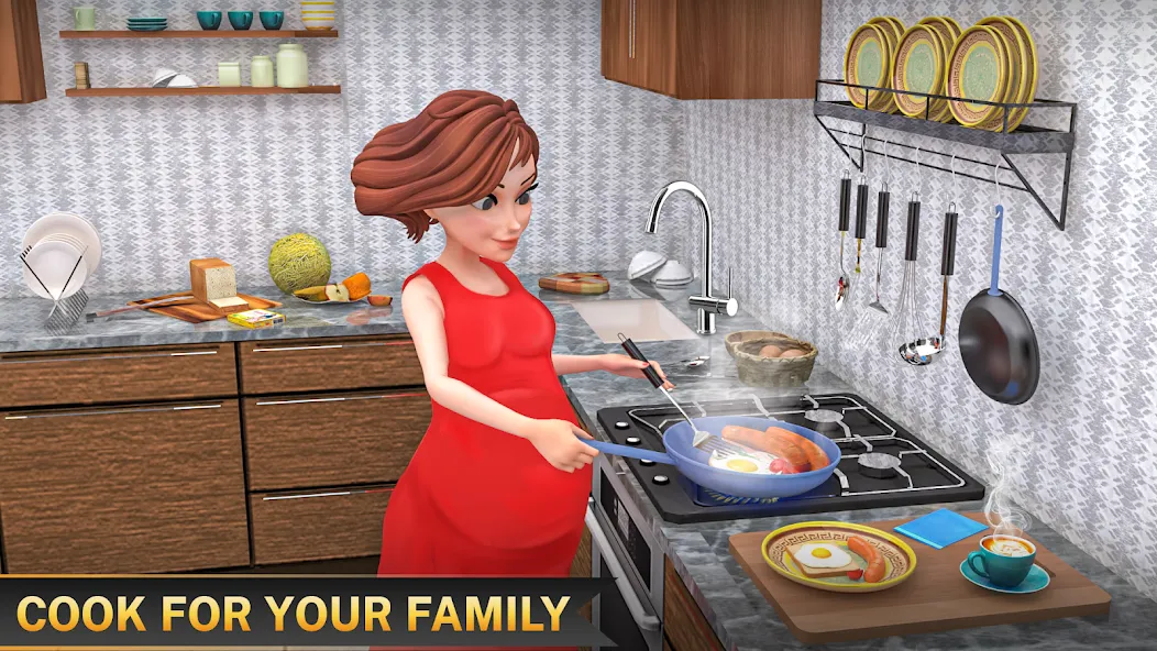 Скачать The Mother Sim Life Mom Games [MOD: безлимитные деньги и все уровни открыты] на телефон — скриншот 4