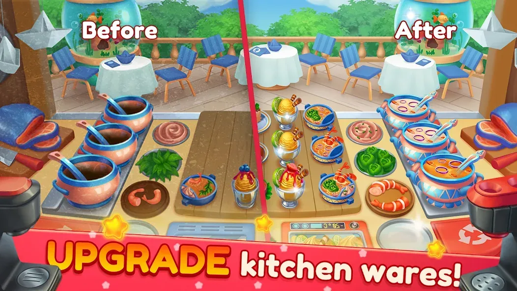 Cooking Artist: Kitchen Game [MOD: безлимитные деньги и энергия] — Скачать бесплатно (APK) — скриншот 2