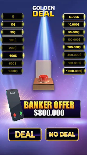 Скачать взлом Million Golden Deal Game [MOD: безлимитные монеты и бонусы] — скриншот 2