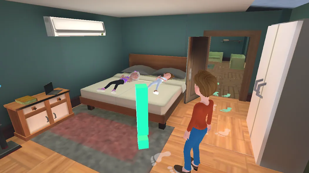 Скачать Super Dad Virtual : Happy Game [MOD: безлимитные деньги и энергия] — скриншот 3