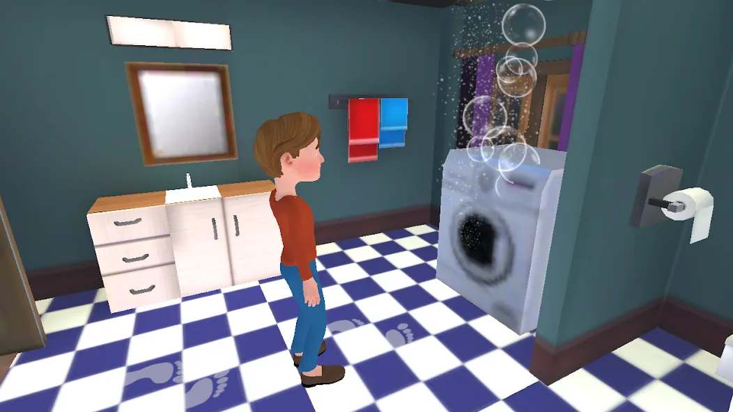 Скачать Super Dad Virtual : Happy Game [MOD: безлимитные деньги и энергия] — скриншот 4