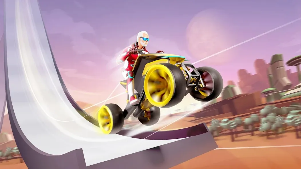 Взломанная Gravity Rider Zero [MOD: безлимитные деньги и топливо] на Андроид — скриншот 3