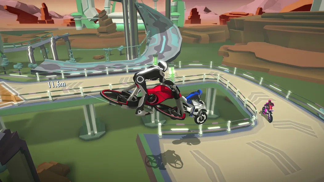 Взломанная Gravity Rider Zero [MOD: безлимитные деньги и топливо] на Андроид — скриншот 4