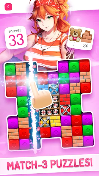Eroblast: Waifu Dating Sim [MOD: безлимитные деньги и открыты все уровни] последняя версия — скриншот 3