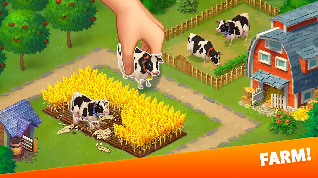 Взломанная Klondike Adventures: Farm Game [MOD: безлимитные монеты и энергия] на Андроид — скриншот 4