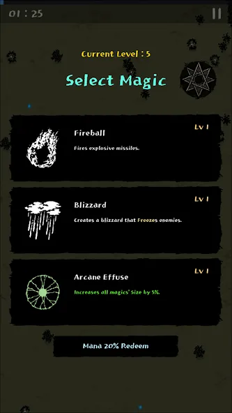Скачать взлом Magic Survival [MOD: безлимитные ресурсы и усиленный герой] — скриншот 5