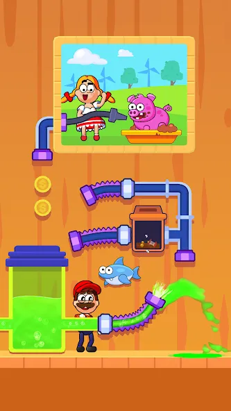 Скачать Flow Legends: Pipe Games [MOD: подсказки без ограничений и открыты уровни] — скриншот 3