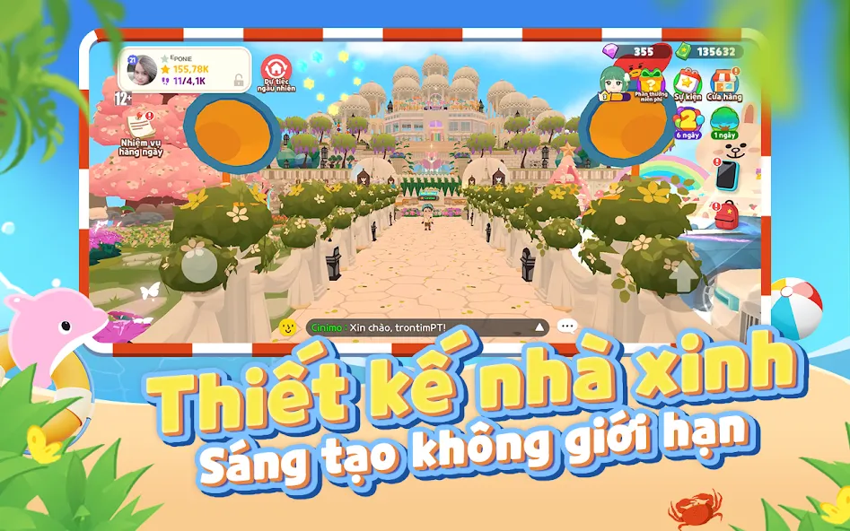 Play Together VNG [MOD: безлимитные ресурсы и открыты все предметы] — Скачать бесплатно (APK) — скриншот 1