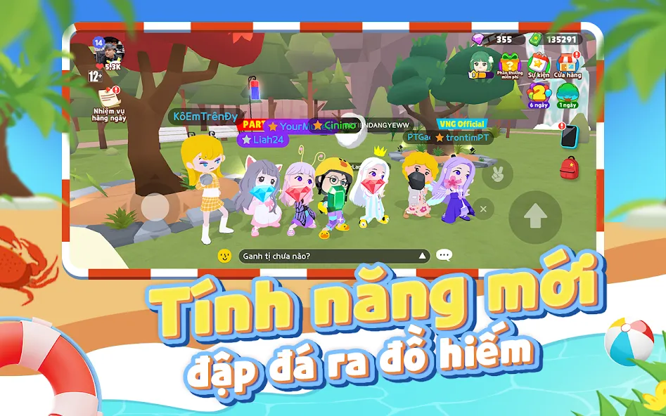 Play Together VNG [MOD: безлимитные ресурсы и открыты все предметы] — Скачать бесплатно (APK) — скриншот 2