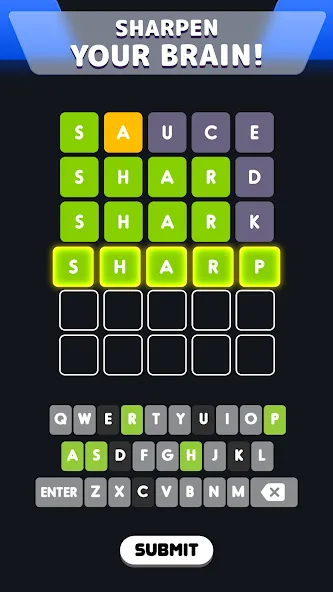 Wordle! [MOD: неограниченные попытки и подсказки] — Скачать бесплатно (APK) — скриншот 3