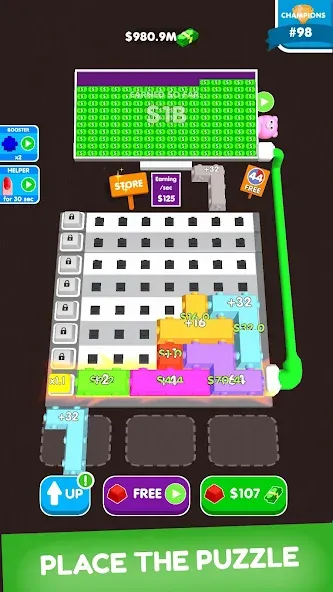 Скачать Button Fever [MOD: много денег и быстрый прогресс] — скриншот 1
