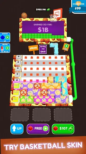 Скачать Button Fever [MOD: много денег и быстрый прогресс] — скриншот 5