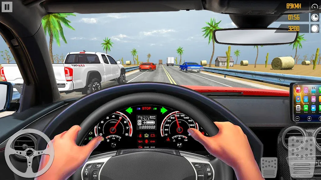 Скачать VR Traffic Racing In Car Drive [MOD: безлимитные деньги и все машины] — скриншот 2