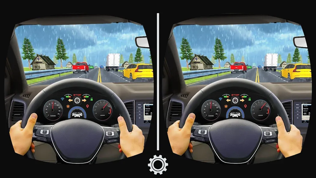 Скачать VR Traffic Racing In Car Drive [MOD: безлимитные деньги и все машины] — скриншот 3