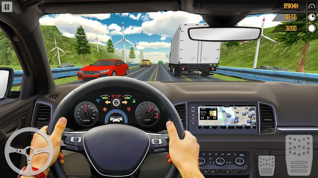 Скачать VR Traffic Racing In Car Drive [MOD: безлимитные деньги и все машины] — скриншот 4