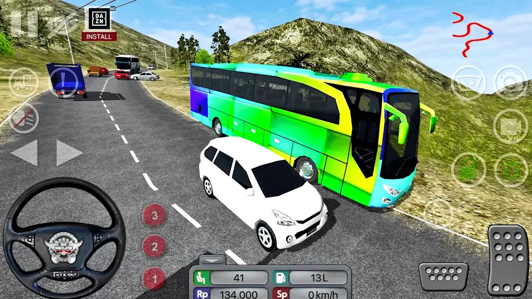 Coach Tourist Bus City Driving [MOD: безлимитные деньги и топливо] (Бесплатно / APK) — скриншот 3