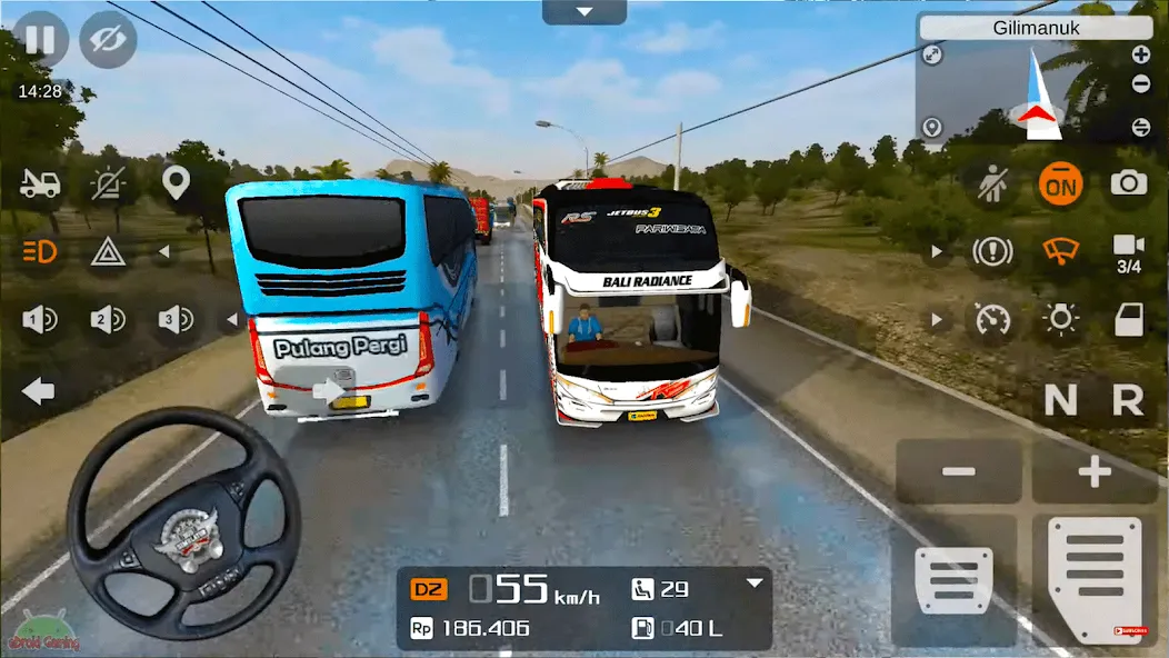 Coach Tourist Bus City Driving [MOD: безлимитные деньги и топливо] (Бесплатно / APK) — скриншот 5