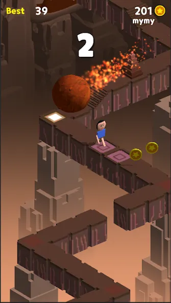Скачать взлом Zigzag Valley,Endless game [MOD: безлимитные монеты и жизни] — скриншот 2