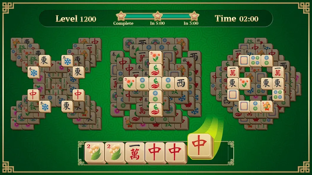 Mahjong Solitaire: 3 Tiles [MOD: безлимитные подсказки и отмены ходов] на Андроид — скриншот 1