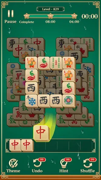 Mahjong Solitaire: 3 Tiles [MOD: безлимитные подсказки и отмены ходов] на Андроид — скриншот 2