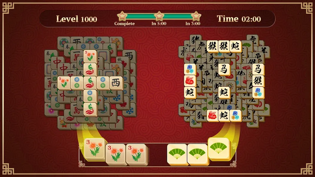 Mahjong Solitaire: 3 Tiles [MOD: безлимитные подсказки и отмены ходов] на Андроид — скриншот 3