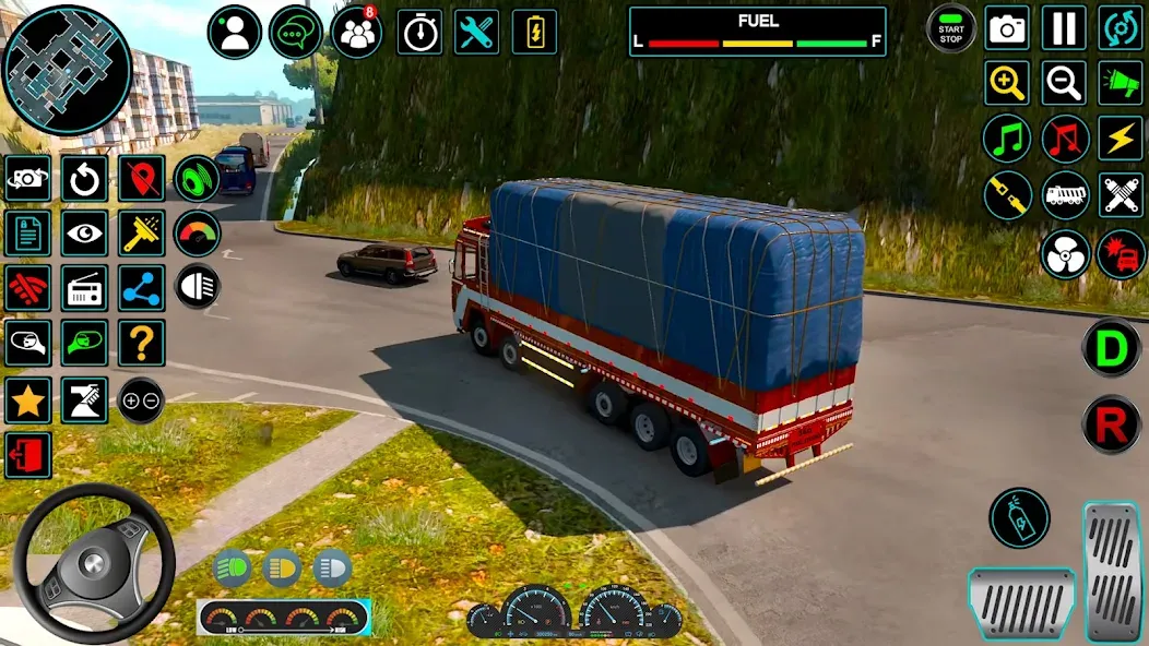 Скачать Indian Truck Offroad Cargo Sim [MOD: безлимитные деньги и открыты все уровни] — скриншот 2