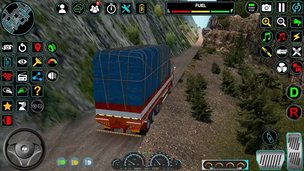 Скачать Indian Truck Offroad Cargo Sim [MOD: безлимитные деньги и открыты все уровни] — скриншот 3