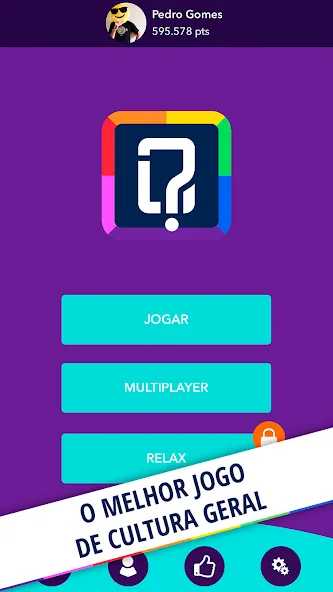 Quizit - Trivia Português [MOD: безлимитные подсказки и жизни] последняя версия — скриншот 1